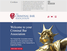 Tablet Screenshot of criminalbar.com